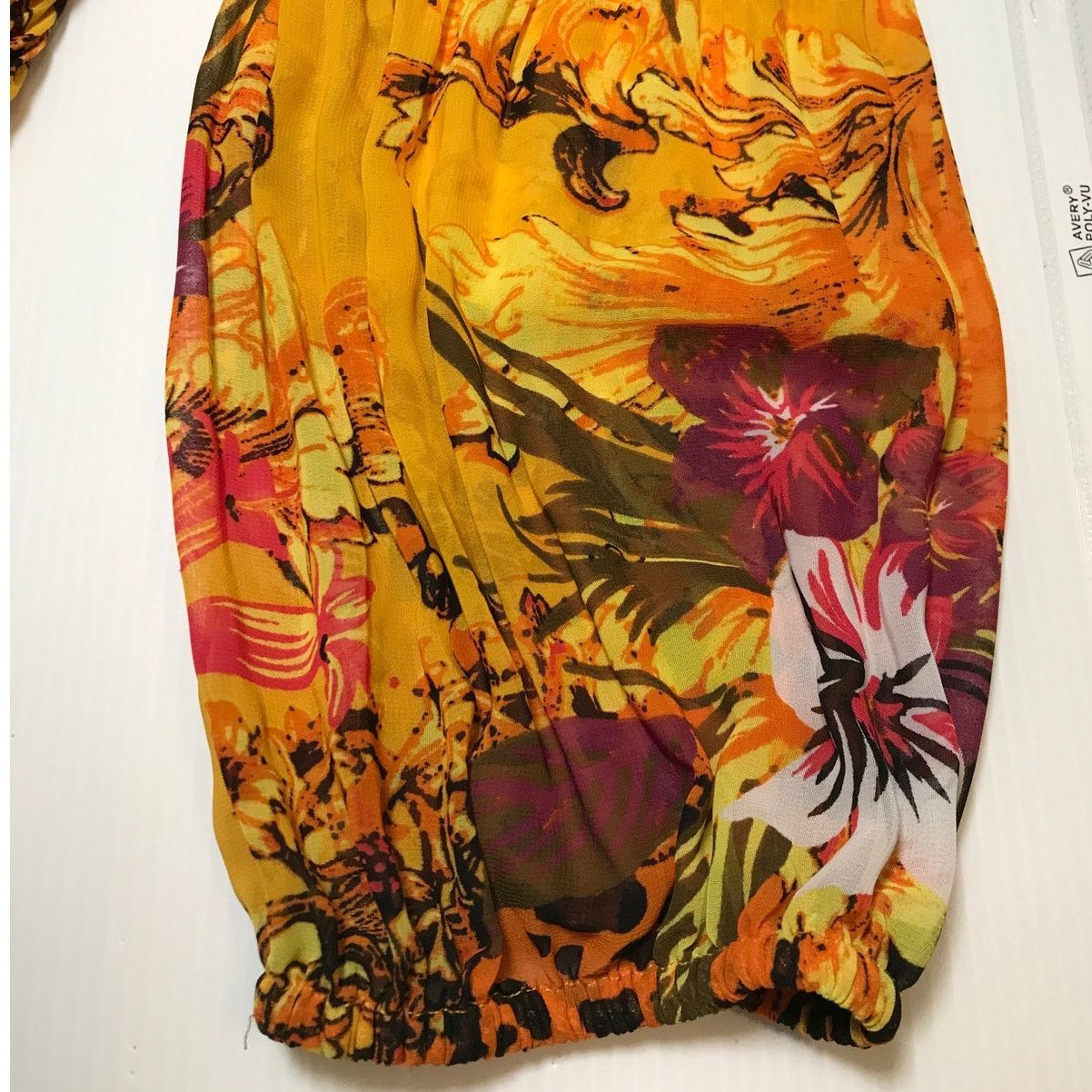 Other Nygard Floral Scoop Neck Open Shoulder Long Sleeved Blouse Size M / US 6-8 / IT 42-44 - 6 Thumbnail