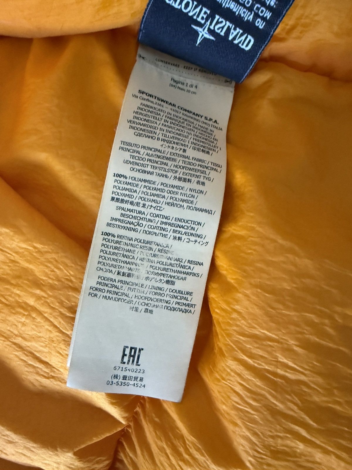 Stone Island Stone Island Garment Dyed Crinkle Reps Ny Down Size US XL / EU 56 / 4 - 8 Thumbnail