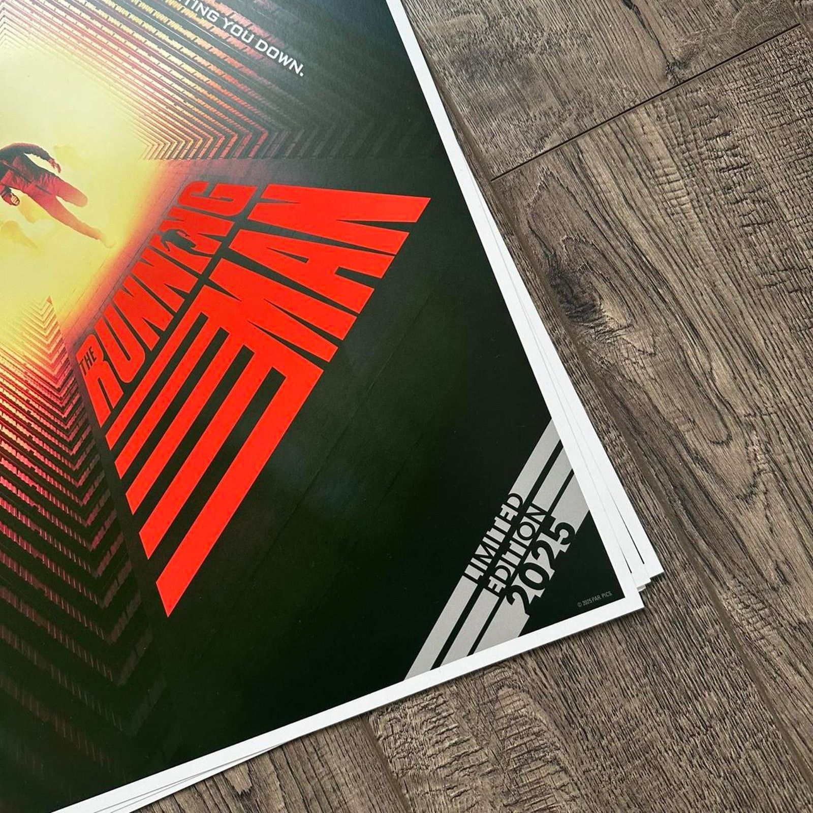 Other 2025 Glenn Powell The Running Man Movie Promo Poster Print Size ONE SIZE - 2 Thumbnail