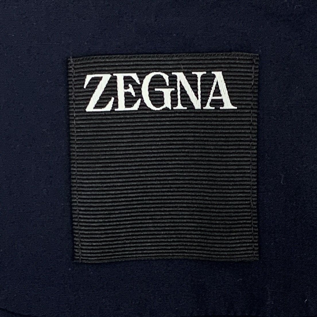 Z Zegna Zegna Dark Blue Cotton Long Sleeve Shirt K26WX Size US M / EU 48-50 / 2 - 5 Thumbnail