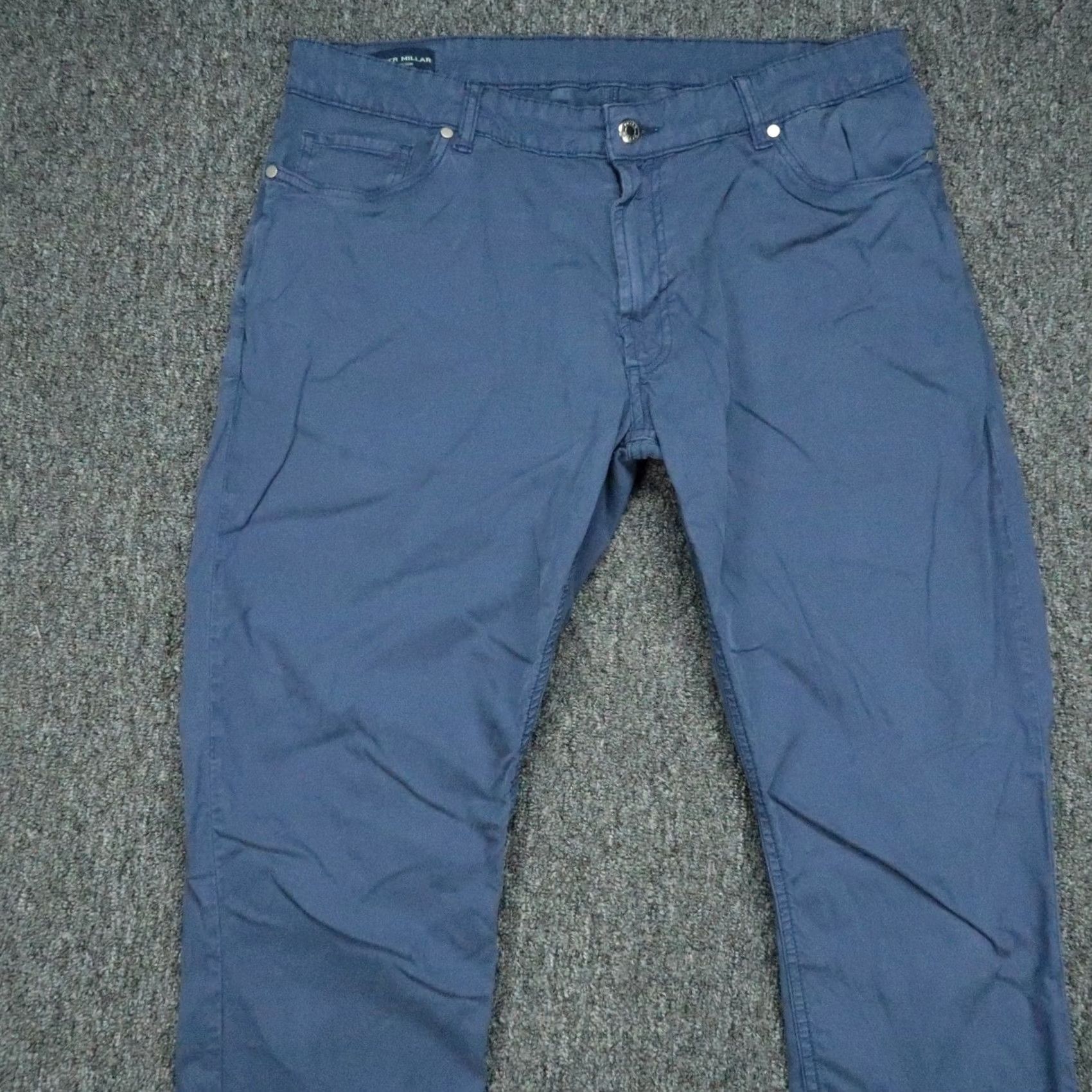 Peter Millar Peter Millar Pants Mens 36x28 Blue Wayfare Chino Stretch 5 Pocket Trouser Size US 36 / EU 52 - 2 Thumbnail