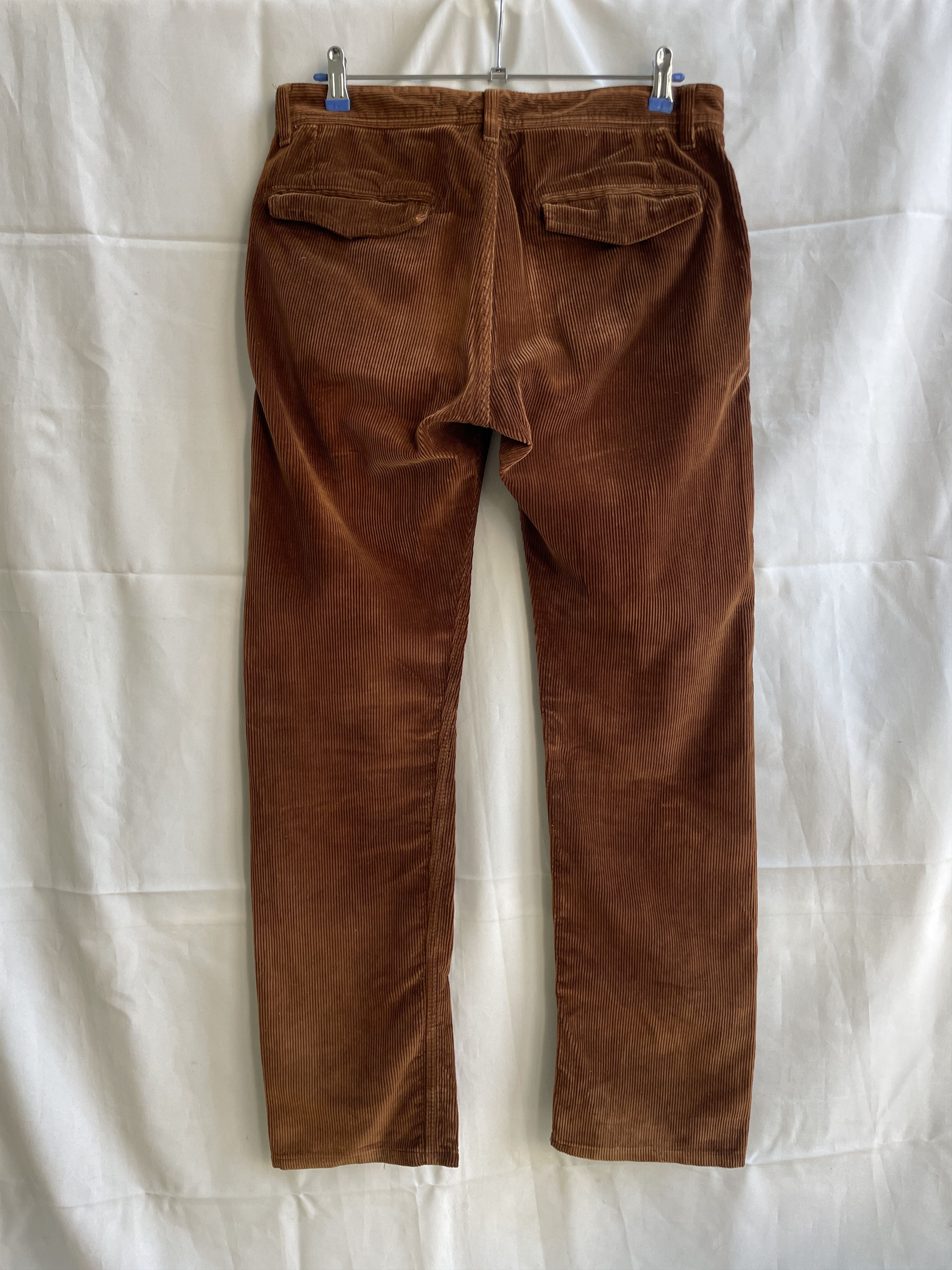 Scarti-Lab Scarti Lab 101 SN814 Brown Corduroy Pants Size 33 Size US 33 - 2 Thumbnail