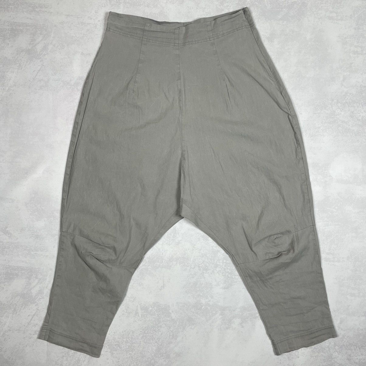 Rundholz Rundholz Black Label Linen Low Crotch Harem Cropped Pants Size 28" / US 6 / IT 42 - 5 Thumbnail