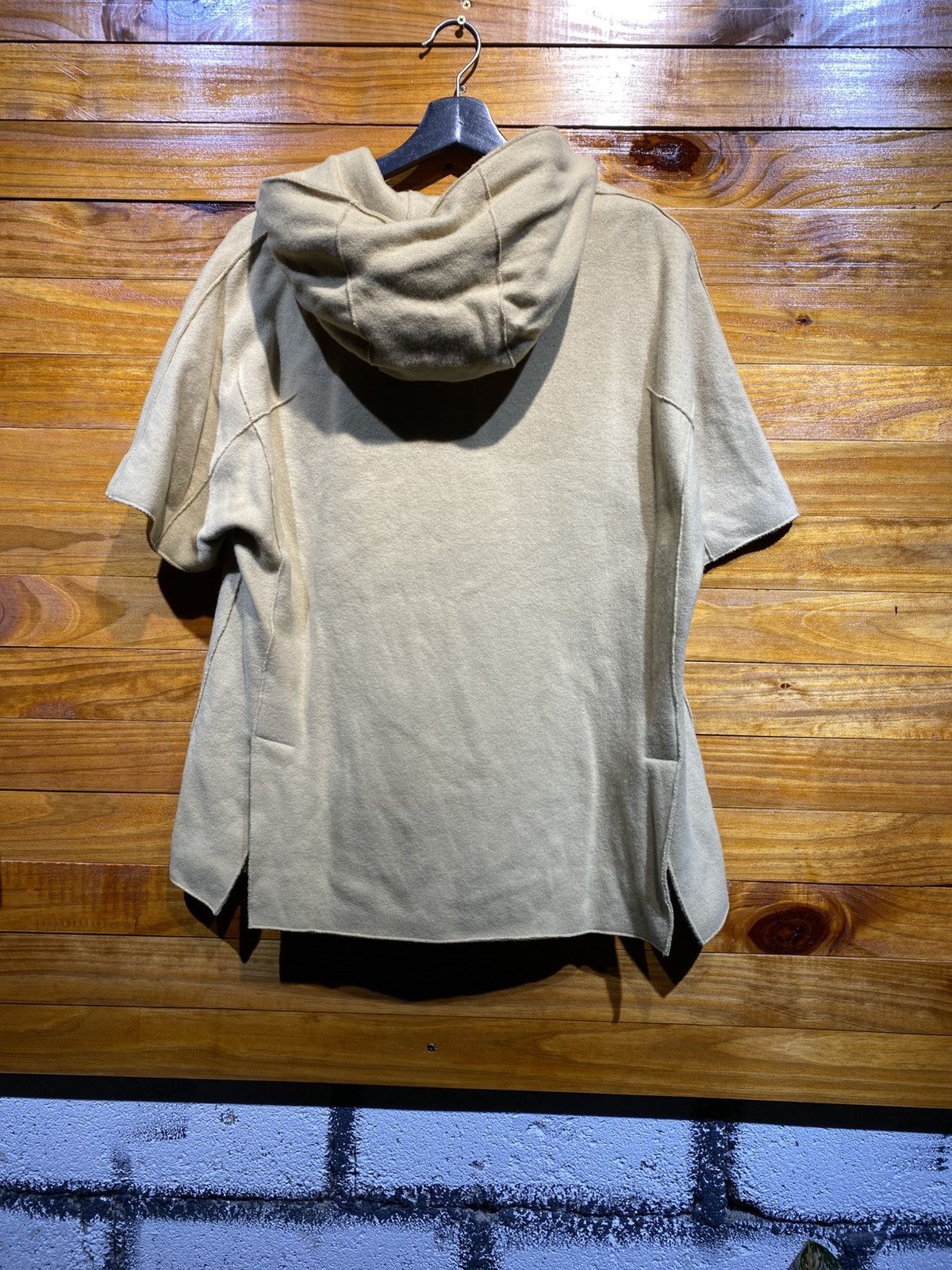 Designer Cividini Italy Beige Short Sleeve Hoodie Jacket – Women’s Size M / US 6-8 / IT 42-44 - 9 Thumbnail