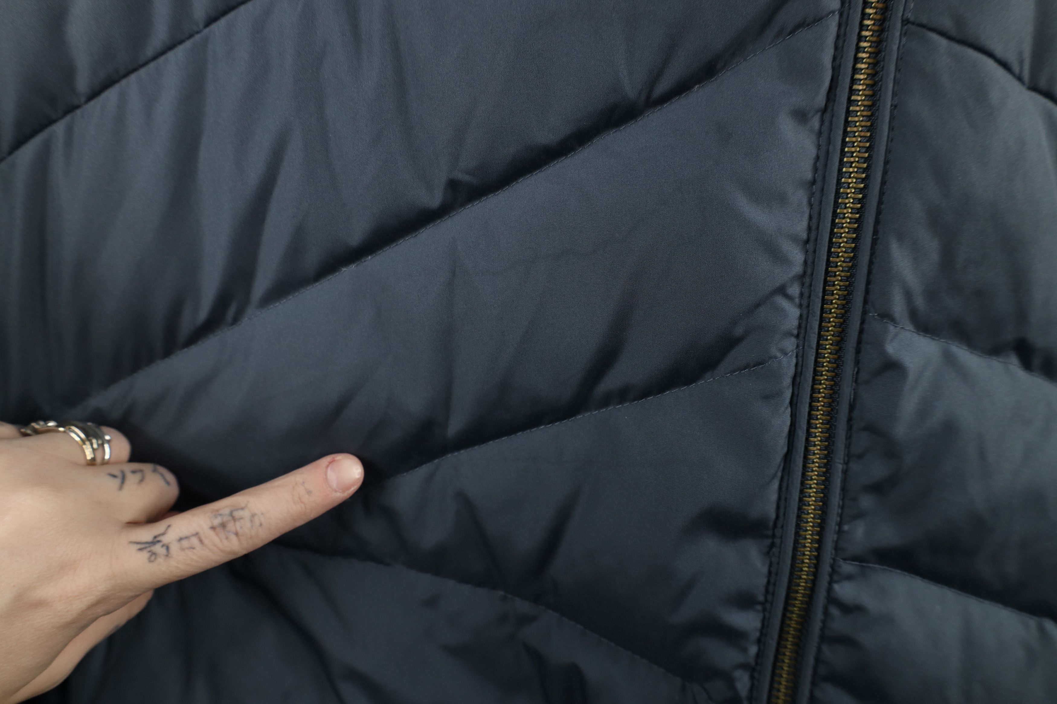 Lands' End × Vintage Lands End Full Length Hooded Duck Down Puffer Jacket Gray Size M / US 6-8 / IT 42-44 - 8 Thumbnail