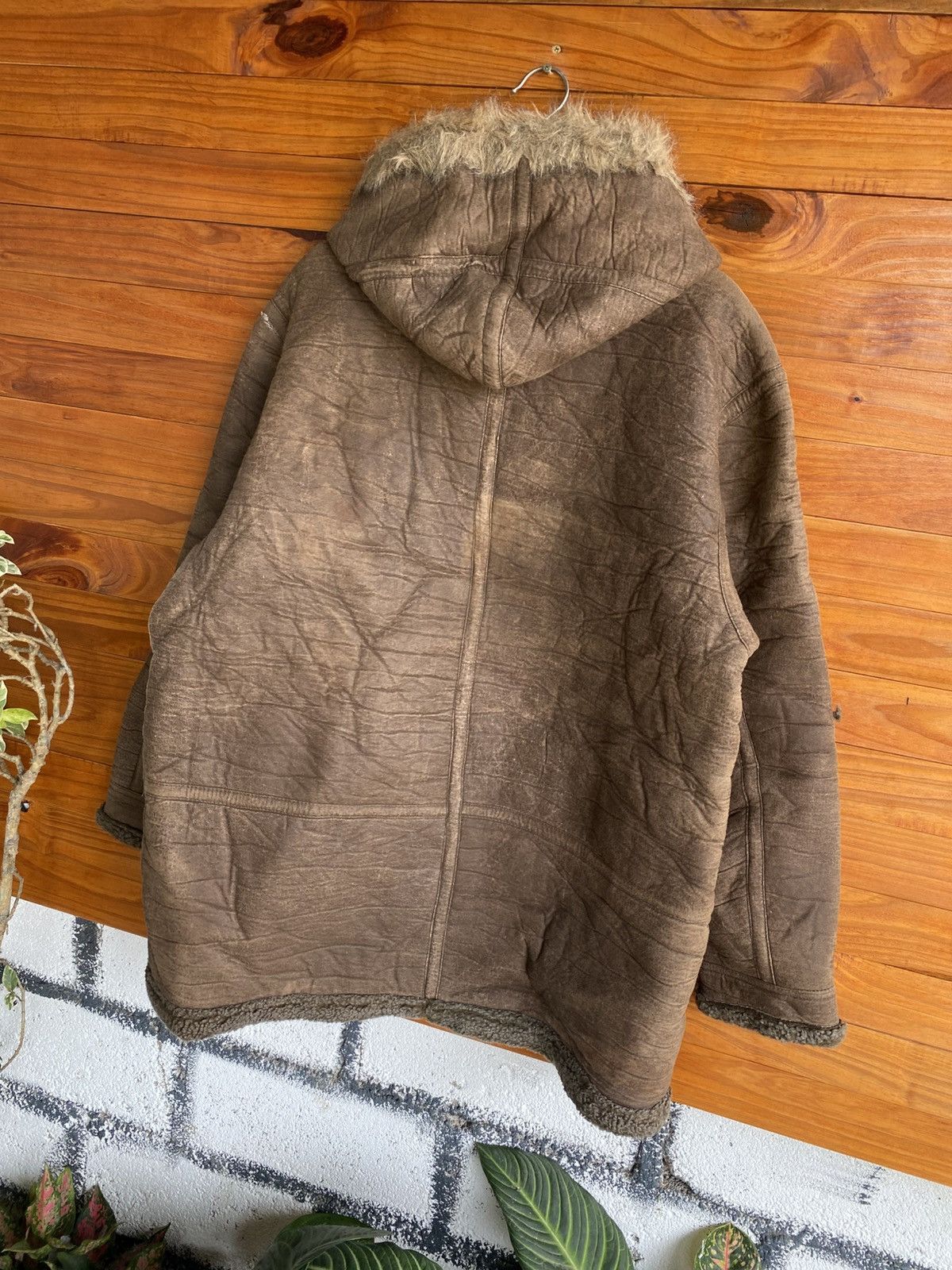 Japanese Brand Houston Type B-7 Shearling Faux Sheepskin Parka Fur Hood Size US M / EU 48-50 / 2 - 15 Thumbnail