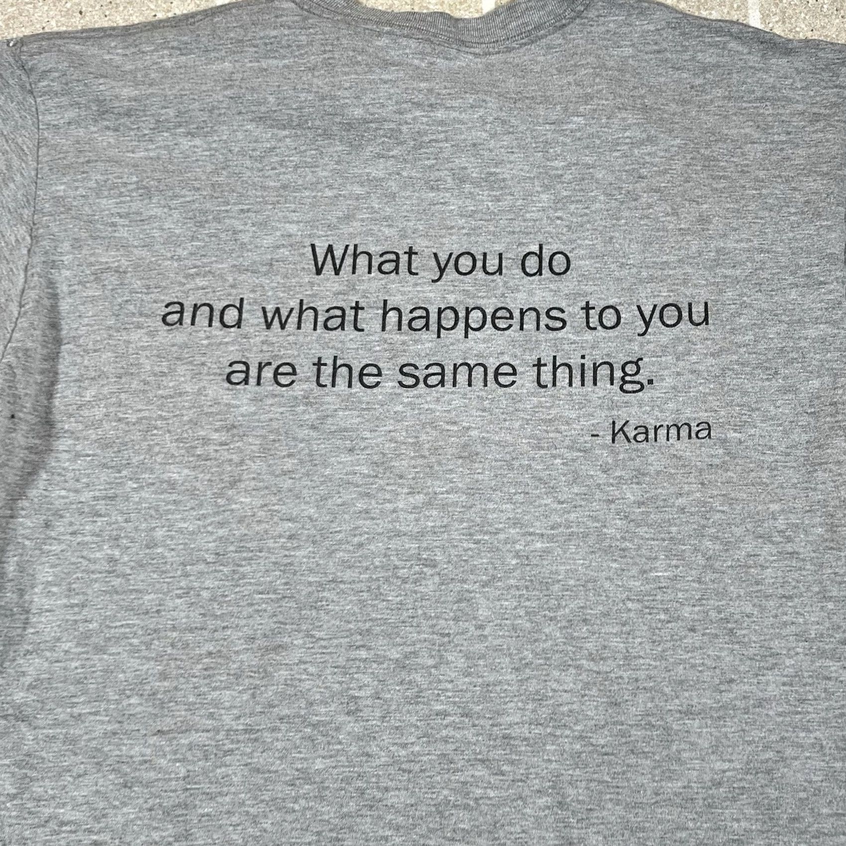 Swims VINTAGE Hanes Beefy T-Shirt Karma Swimming Team Y2K Heeather Grey Size M Men Shirt Grey 90s Swim Pool Size US M / EU 48-50 / 2 - 4 Thumbnail