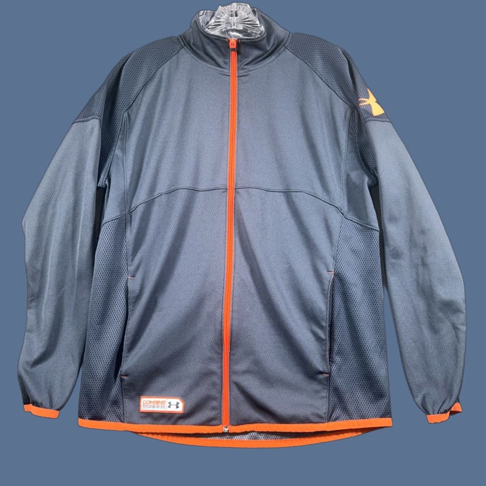 Under Armour Under Armour Jacket Mens L Gray Full Zip Training Activewear Regular Fit Size US L / EU 52-54 / 3 - 1 Thumbnail