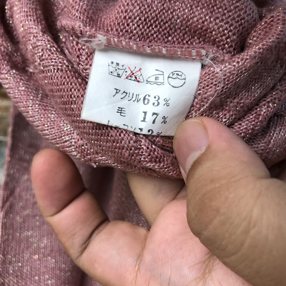 Homespun Knitwear × Japanese Brand Dia Sunny vintage Pink Knitwear #A1569 Size M / US 6-8 / IT 42-44 - 12 Thumbnail