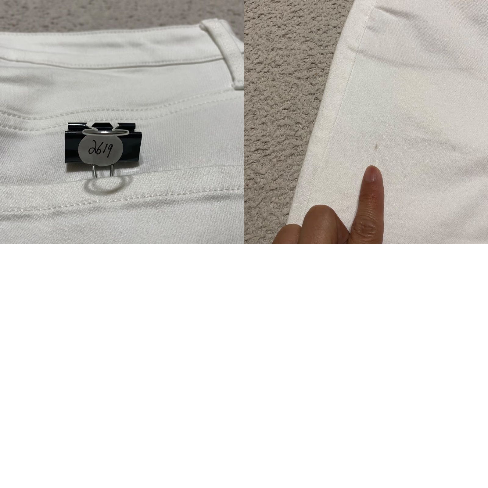 Talbots Talbots Womens Jeans Cropped Size 2 White Denim Jegging Mid Rise Pants 5-Pocket Solid Cotton Polyester Spandex Clothing Womens Size 26" / US 2 / IT 38 - 9 Thumbnail