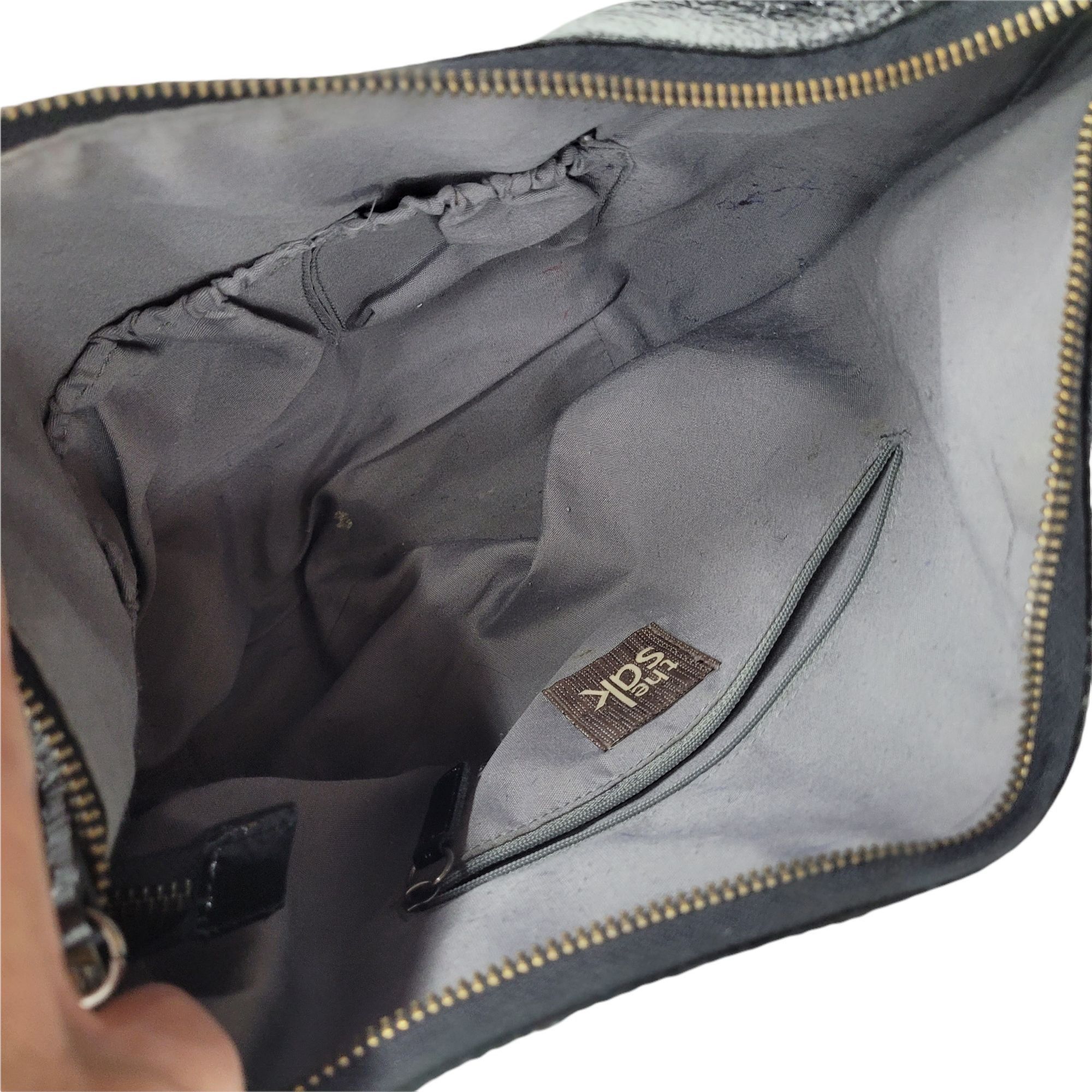 The Sak The Sak Black Leather Shoulder Bag Alternative Grunge Shiny Size ONE SIZE - 5 Thumbnail