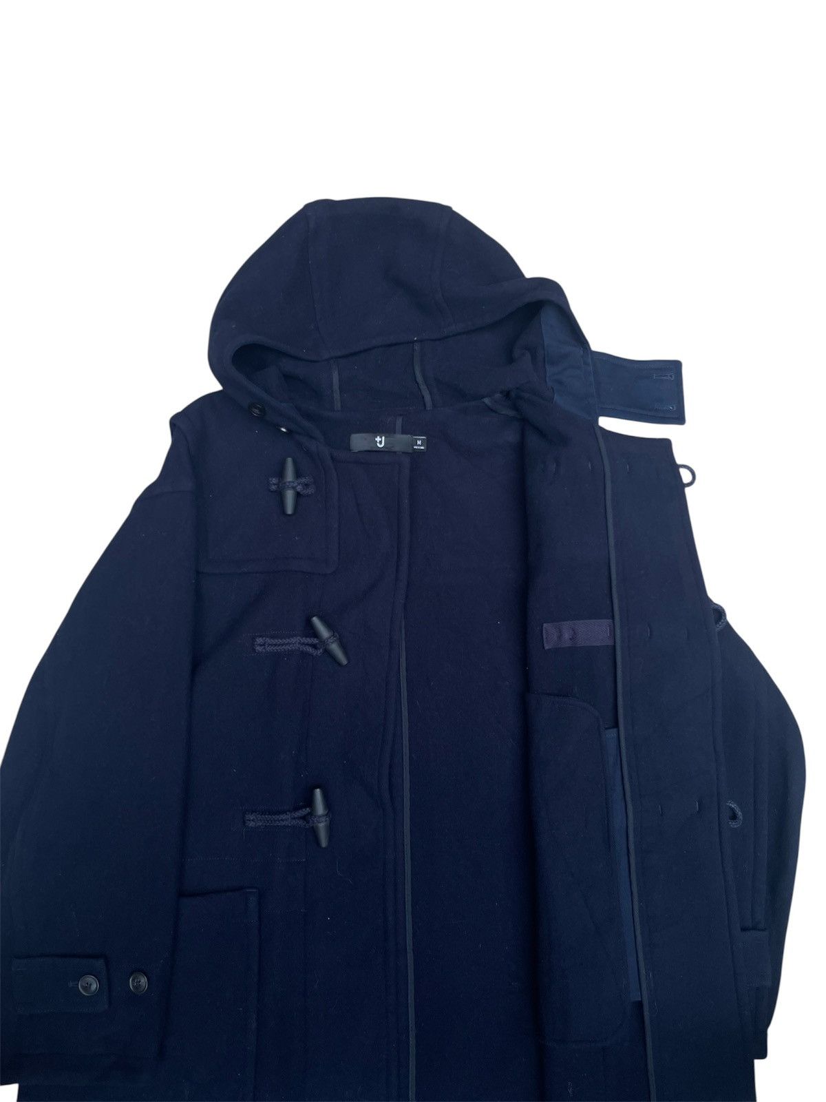 Jil Sander Jil Sander +J x Uniqlo Duffle Coat Navy Wool Hooded, Size M Size US M / EU 48-50 / 2 - 5 Thumbnail