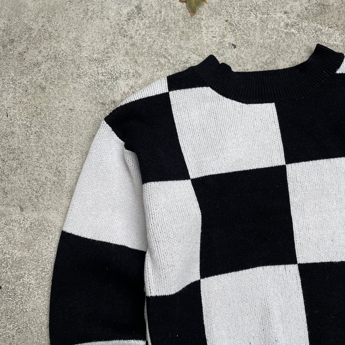 Vintage Vintage 90s Checkered Sweater Y2K Skate Oversized Graphic M Size US M / EU 48-50 / 2 - 4 Thumbnail