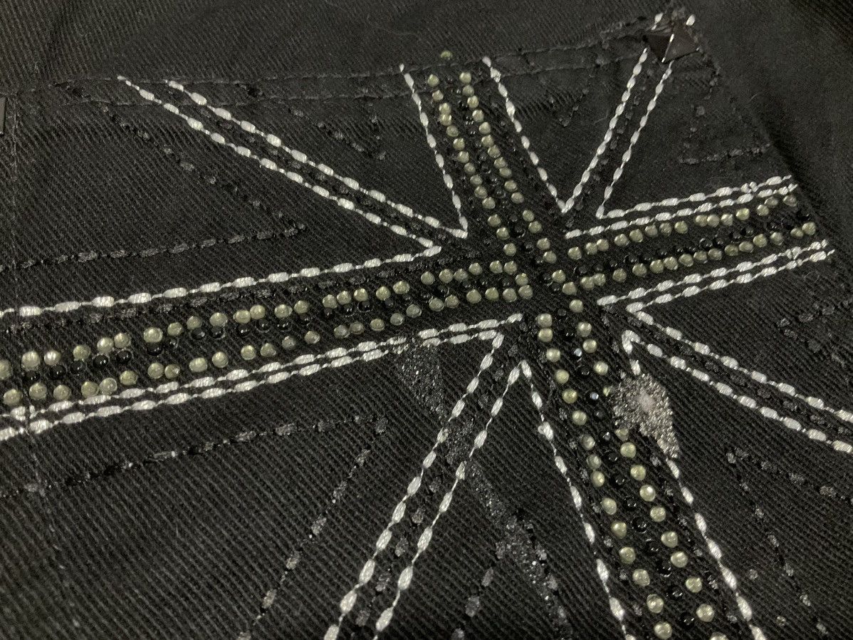 Hysteric Glamour × If Six Was Nine × Japanese Brand 🔥Sick Y2K Sorridere Glitter Splash Flared Black Denim Size US 34 / EU 50 - 4 Thumbnail