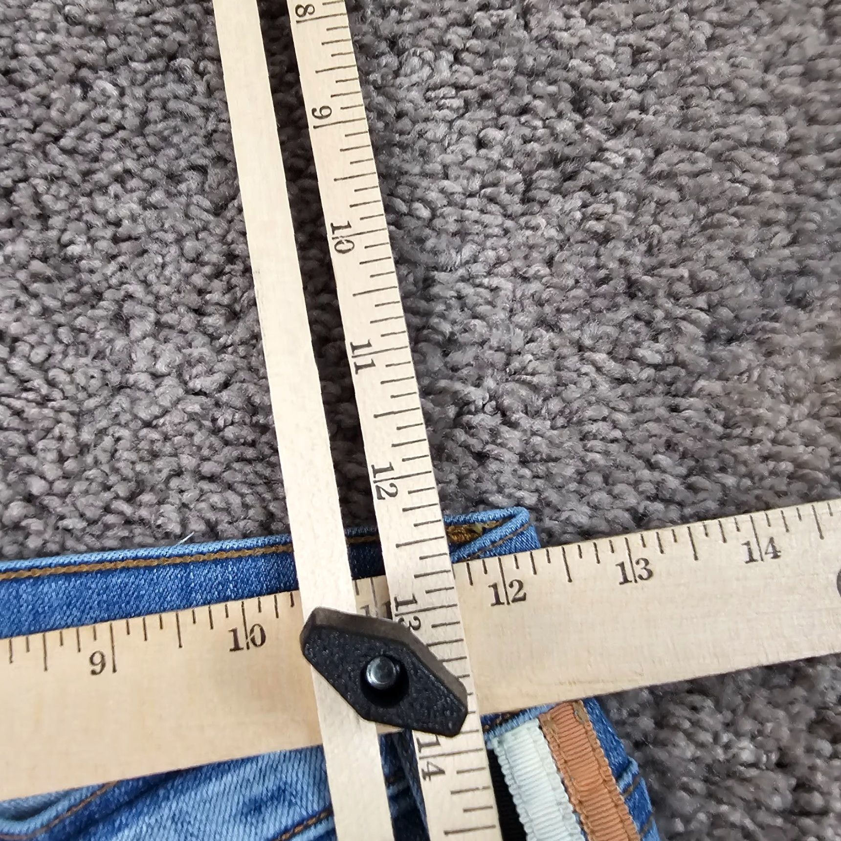 Vintage McGuire Jeans Women Straight Crop Low Stretch Light Wash 24x26 Denim USA 24" Inseam 26" Blue Slacks Body 24 Womens Regular 90s? Size 42" / US 20 - 5 Thumbnail