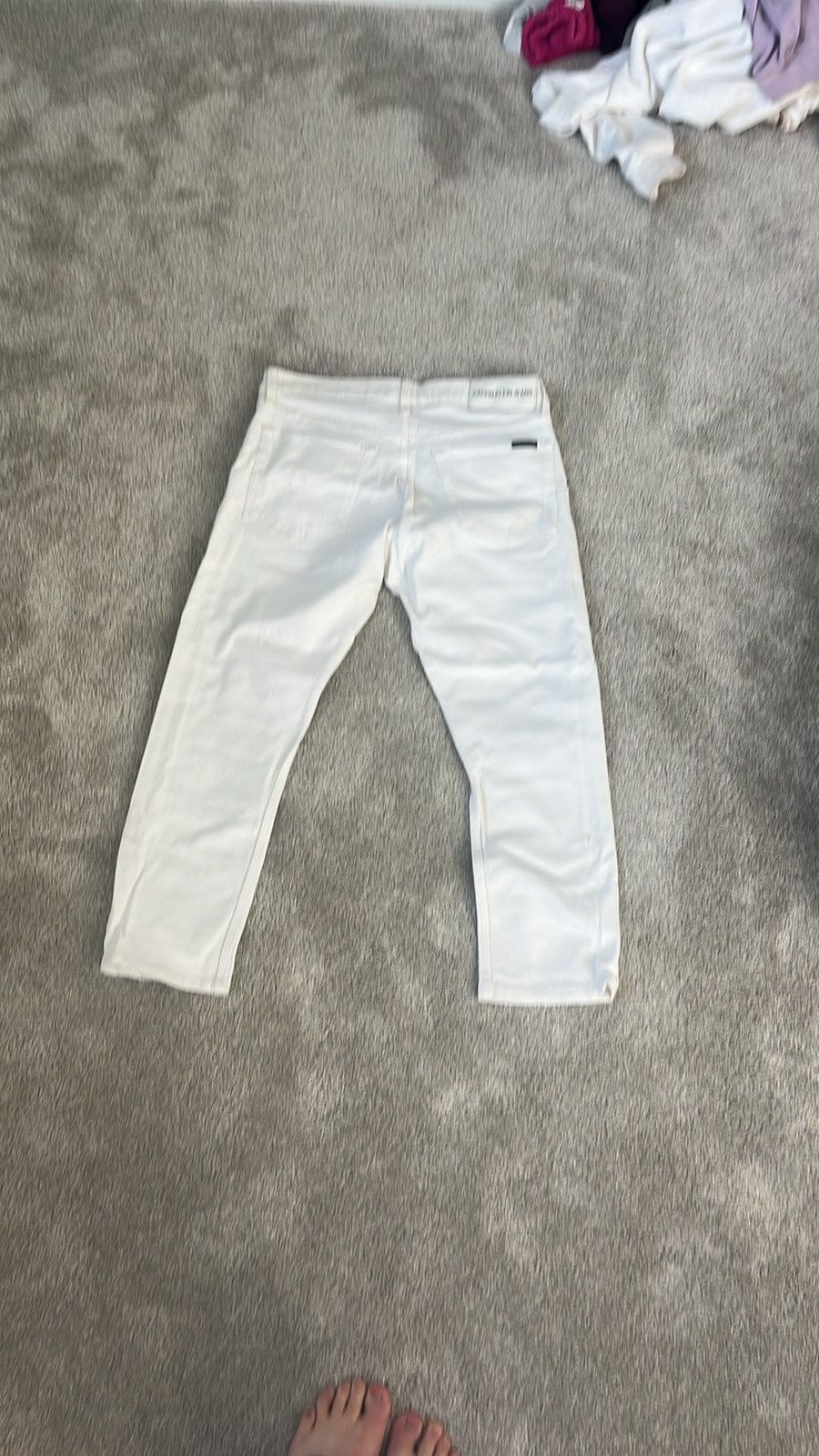 Calvin Klein White Slim Calvin Klein Jeans Size US 32 / EU 48 - 3 Thumbnail