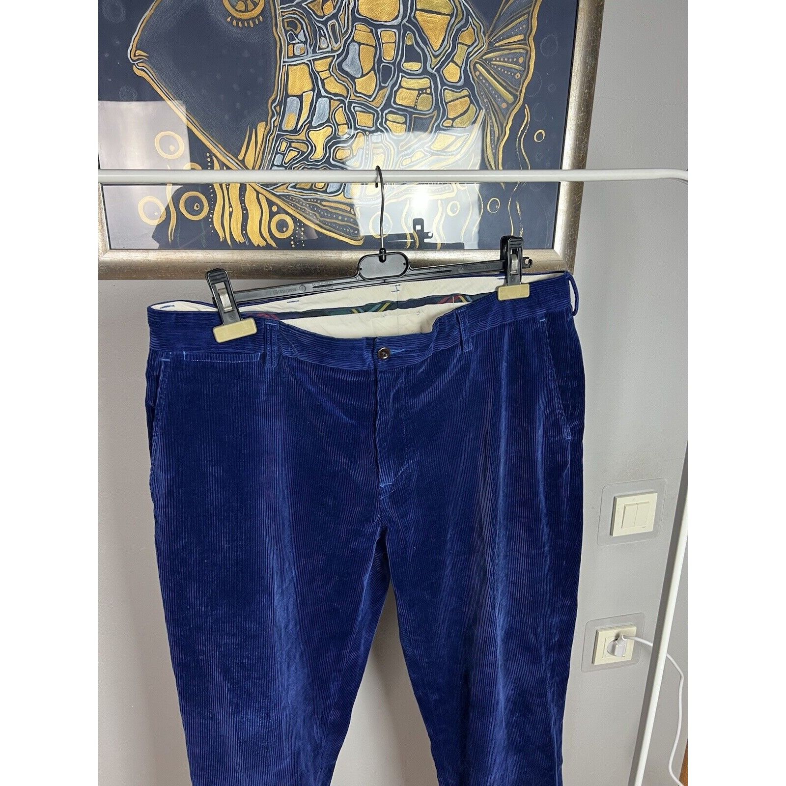 Polo Ralph Lauren Polo Ralph Lauren VTG Royal Blue Corduroy Straight Chino Pan Size US 38 / EU 54 - 5 Thumbnail