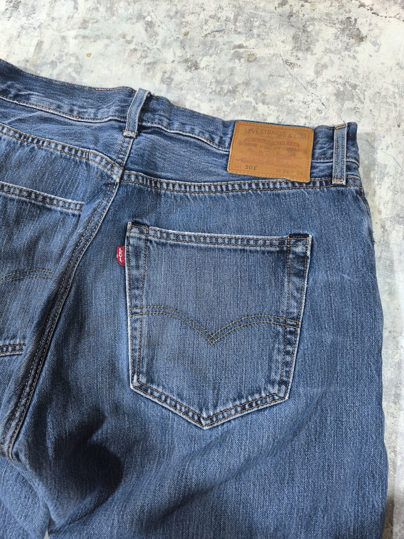 Levi's Vintage Distressed levis 501 36x36 Size US 33 - 6 Thumbnail