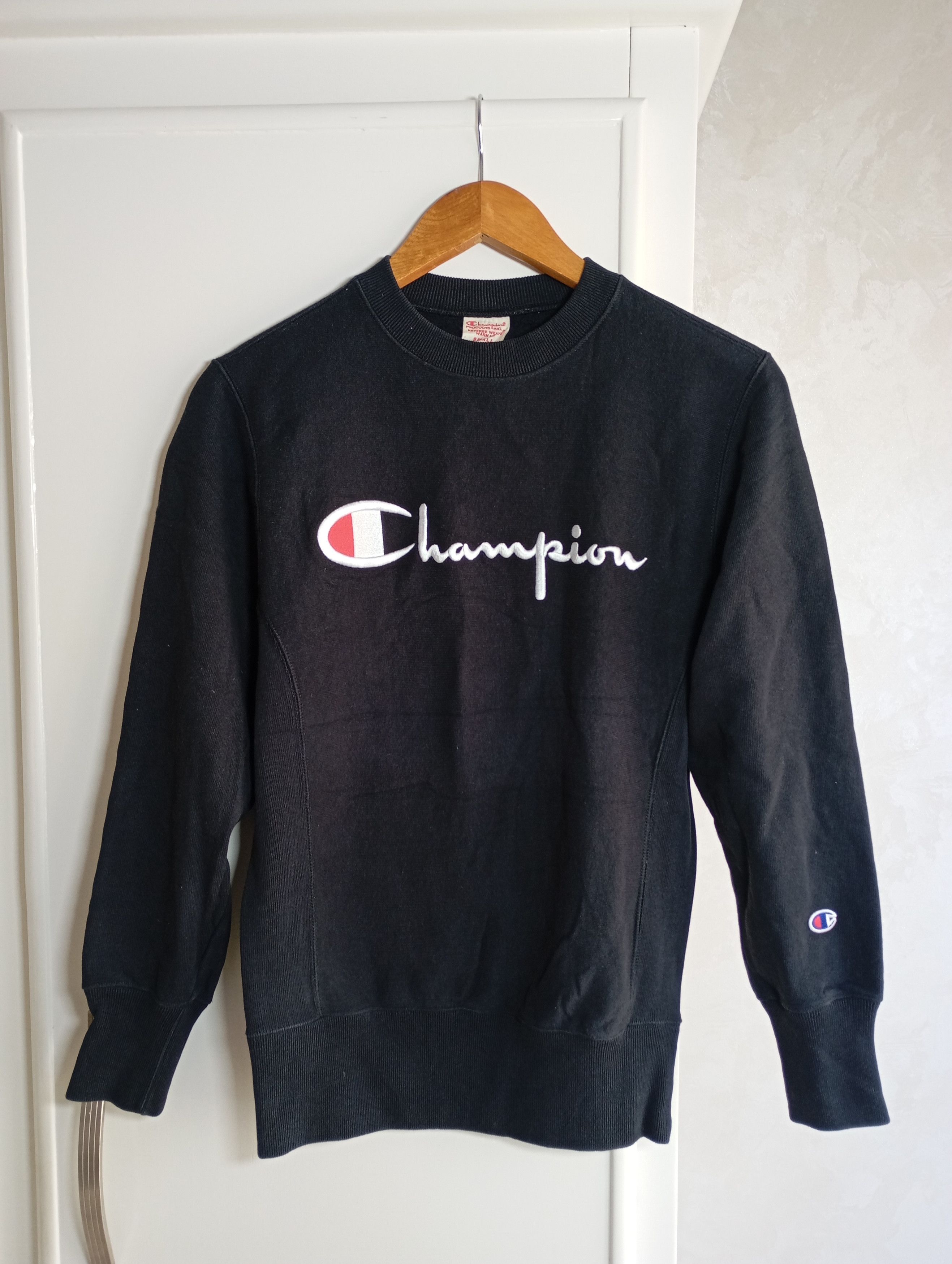 Champion × Vintage Vintage Champion Sweatshirt Double Logo y2k 90s Size S / US 4 / IT 40 - 1 Thumbnail