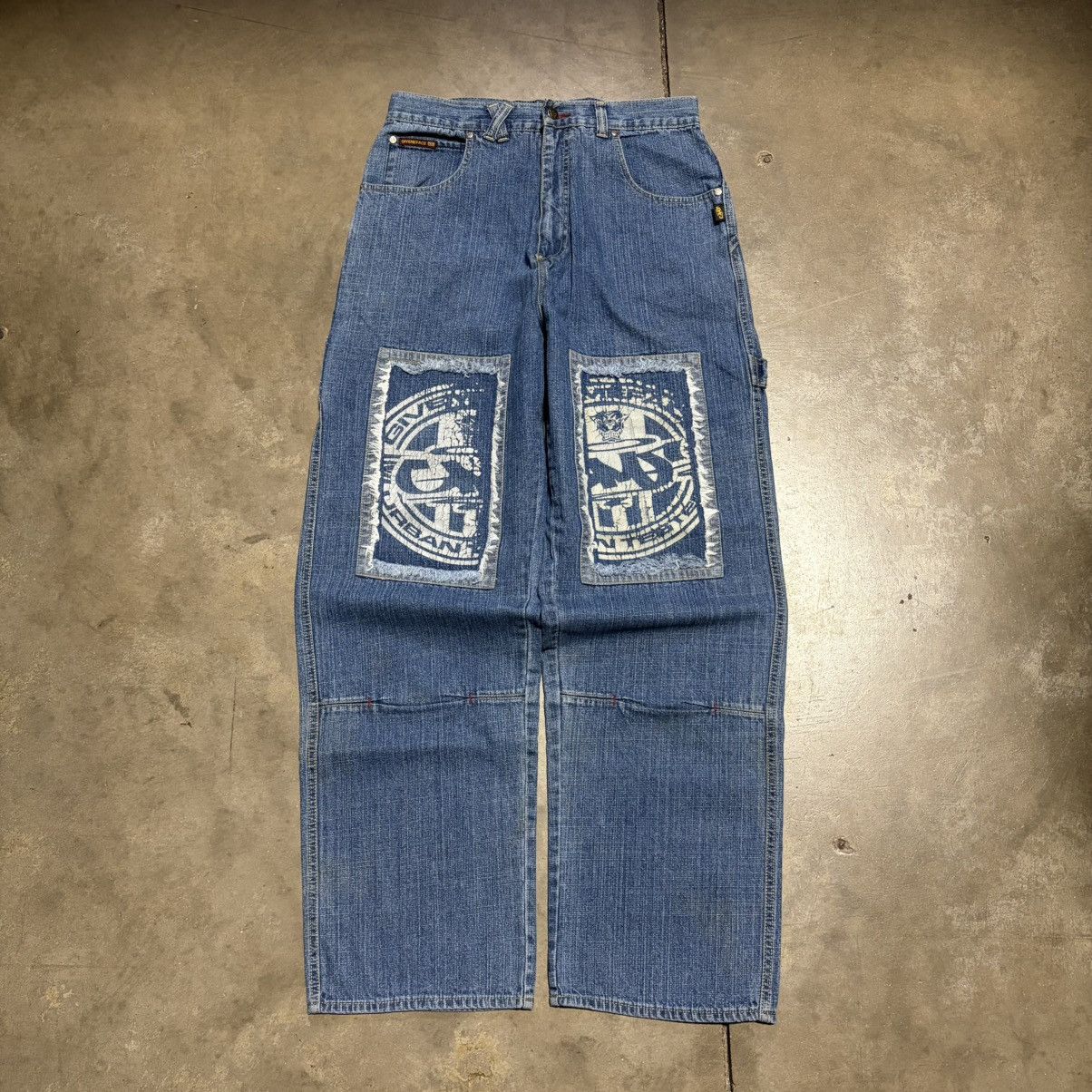 Southpole Vintage Y2K GiveMeFace GMF Baggy Denim Jeans Skater Wide Leg Size US 34 / EU 50 - 1 Thumbnail