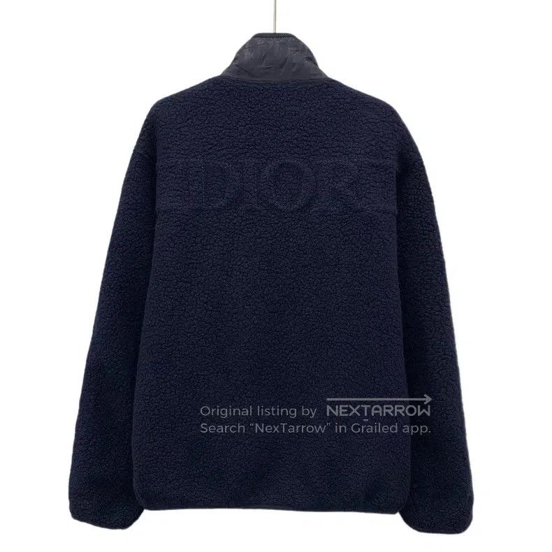 Dior Dior Dark blue logo dark pattern full print wool single-br Size US S / EU 44-46 / 1 - 4 Thumbnail