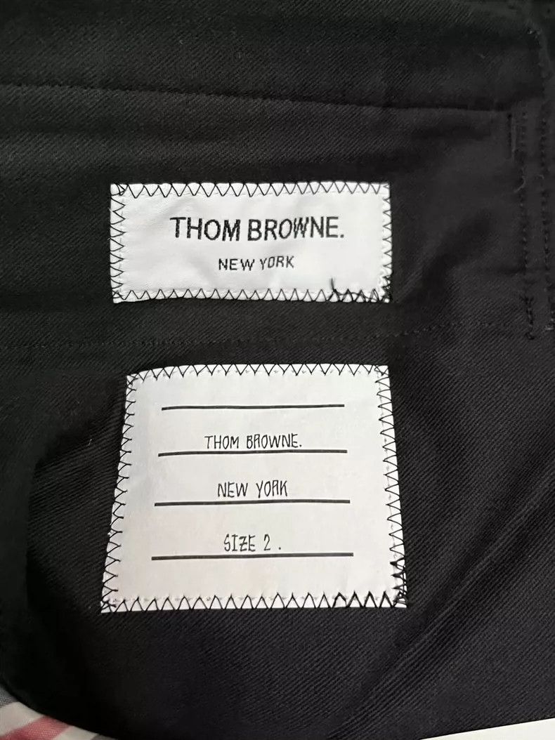 Thom Browne Thom browne Size 2 Webbing wool trousers 2504-Nextarrow Size US 30 / EU 46 - 2 Thumbnail