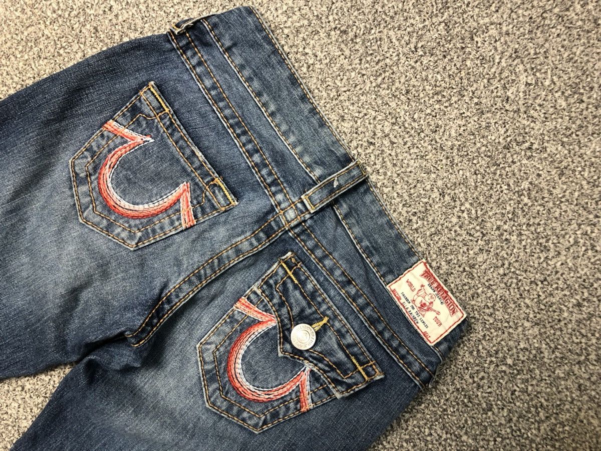 Japanese Brand × True Religion × Vintage Vintage Faded Blue True Religion Ella Rainbow Flare Jeans Size 30" / US 8 / IT 44 - 6 Thumbnail