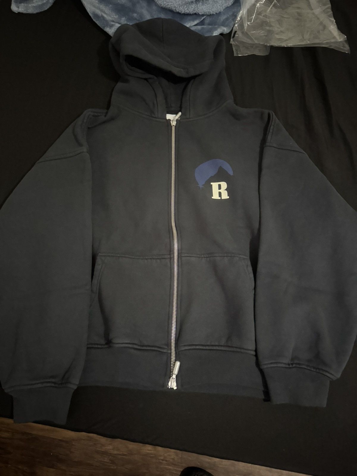 Rhude Rhude Full Zip Moonlight Hoodie | Oversized M Fits Large Size US M / EU 48-50 / 2 - 1 Thumbnail
