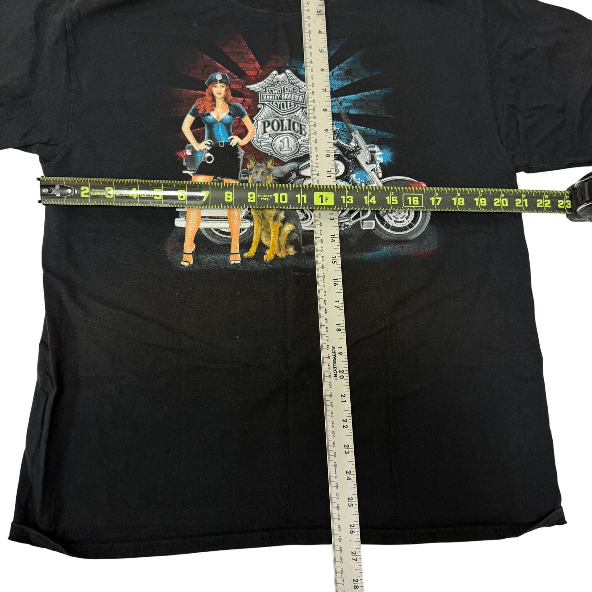 Harley Davidson H-D Asheville NC Mountain TUNNEL Route PINUP POLICE COP K9 Size US L / EU 52-54 / 3 - 8 Thumbnail