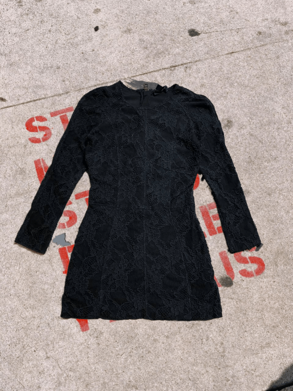 Burberry BURBERRY PRORSUM Black Long Sleeve Lace Dress Size XS / US 0-2 / IT 36-38 - 1 Thumbnail