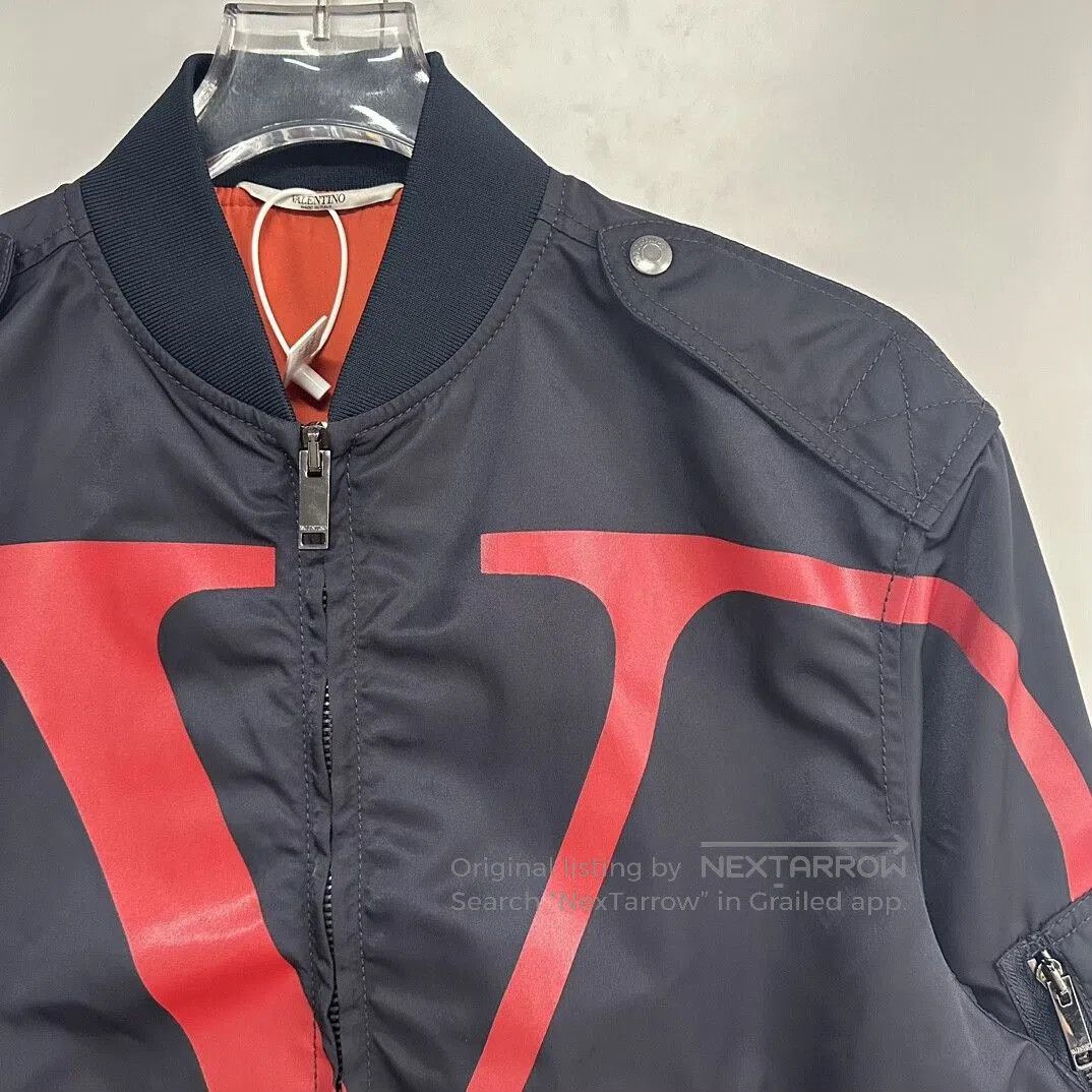 Valentino valentino classic big logo baseball jacket. Size US L / EU 52-54 / 3 - 3 Thumbnail