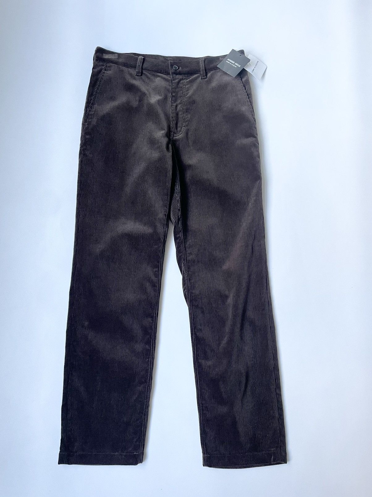 image of Comme Des Garcons x Comme Des Garcons Homme Deux A/w 10 Brown Corduroy Trousers in Dark Brown (Size