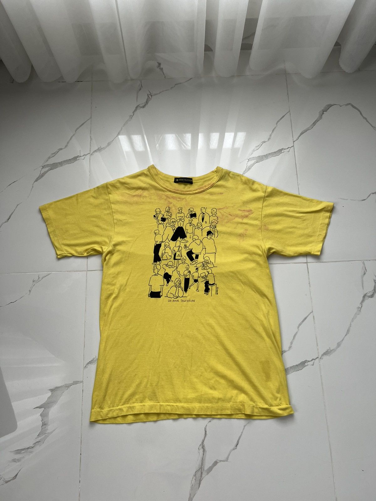 Japanese Brand × Vintage 24 HOUR TELEVISION YU NAGABA RARE RETRO TEE DISTRESSED Size US M / EU 48-50 / 2 - 1 Thumbnail