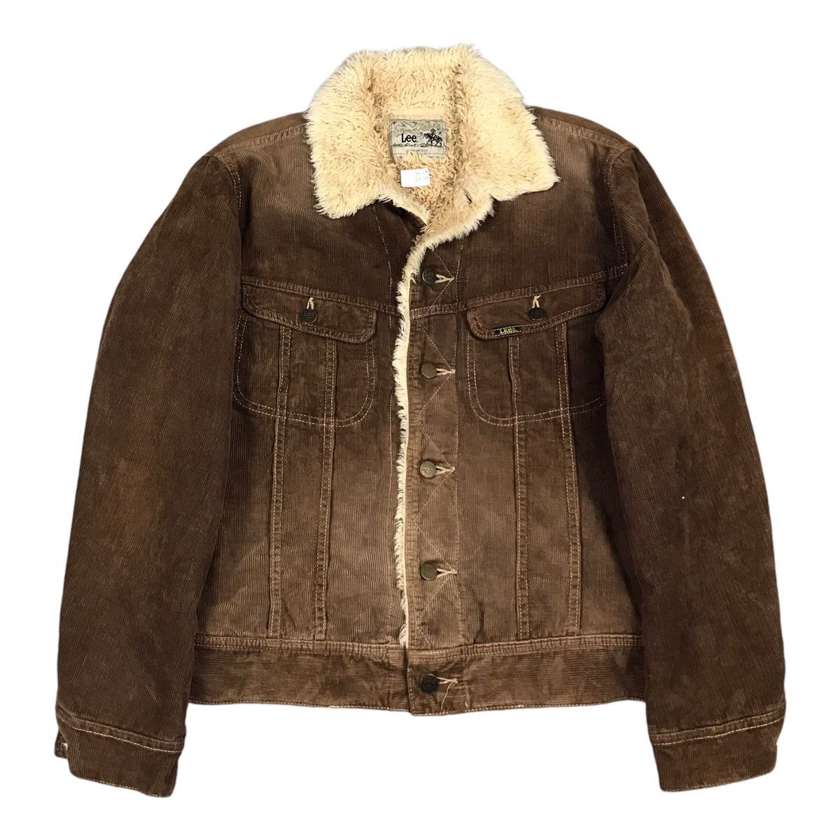 Japanese Brand × Lee LEE CORDUROY SHERPA BUTTON SUNFADED JACKET Size US S / EU 44-46 / 1 - 1 Thumbnail