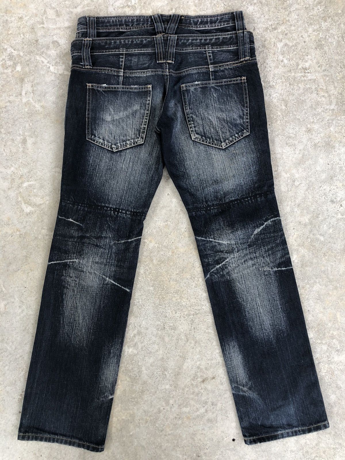 PPFM PPFM Double Waist Distressed Jeans Size US 31 - 2 Thumbnail