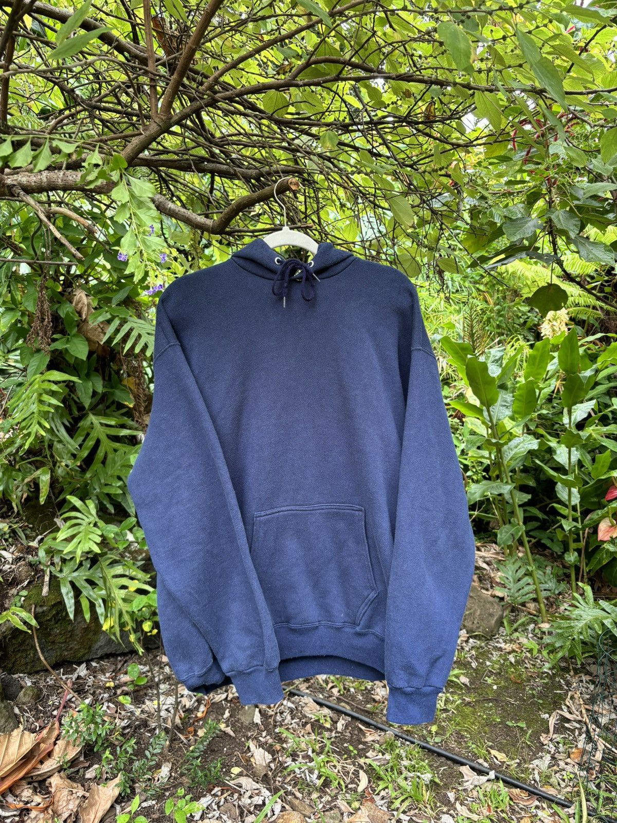 Vintage Vintage Sunfaded Blank Hoodie Size US L / EU 52-54 / 3 - 1 Thumbnail