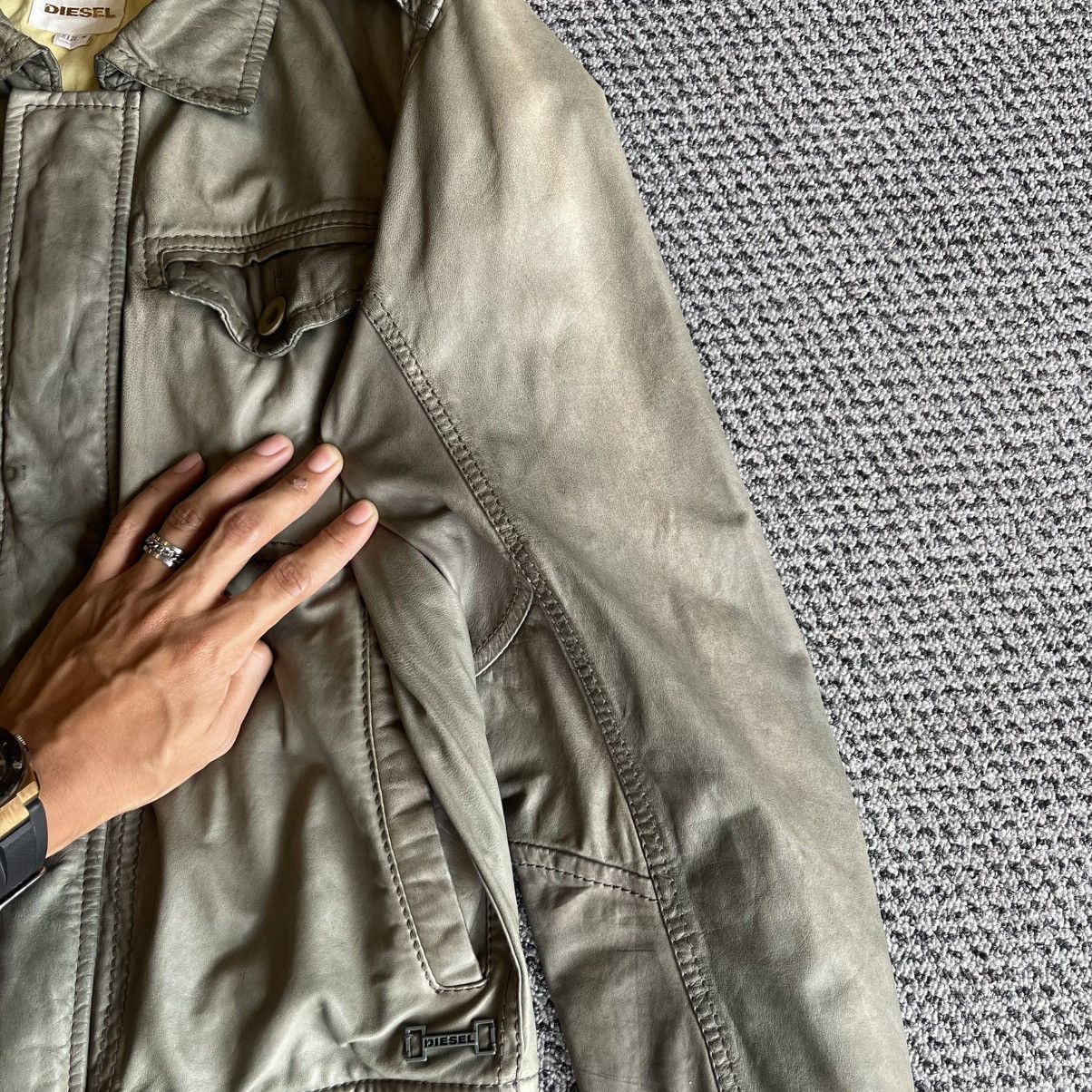 Diesel Diesel Leather Jacket Classic Vintage Prefer Size S to M Size US M / EU 48-50 / 2 - 10 Thumbnail