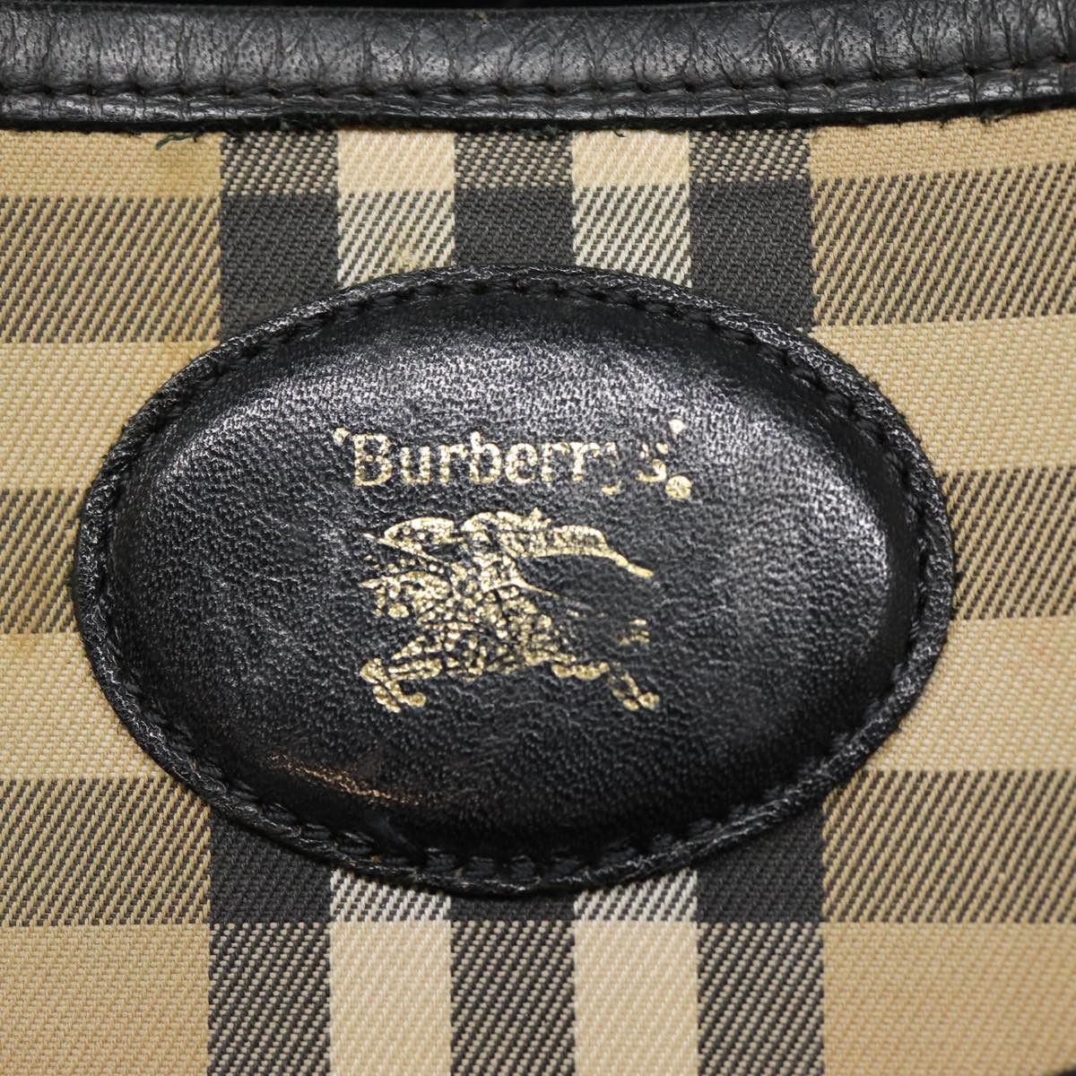 Burberry Burberry Nova Check Shoulder Bag Canvas Beige Black Silver Size ONE SIZE - 11 Thumbnail