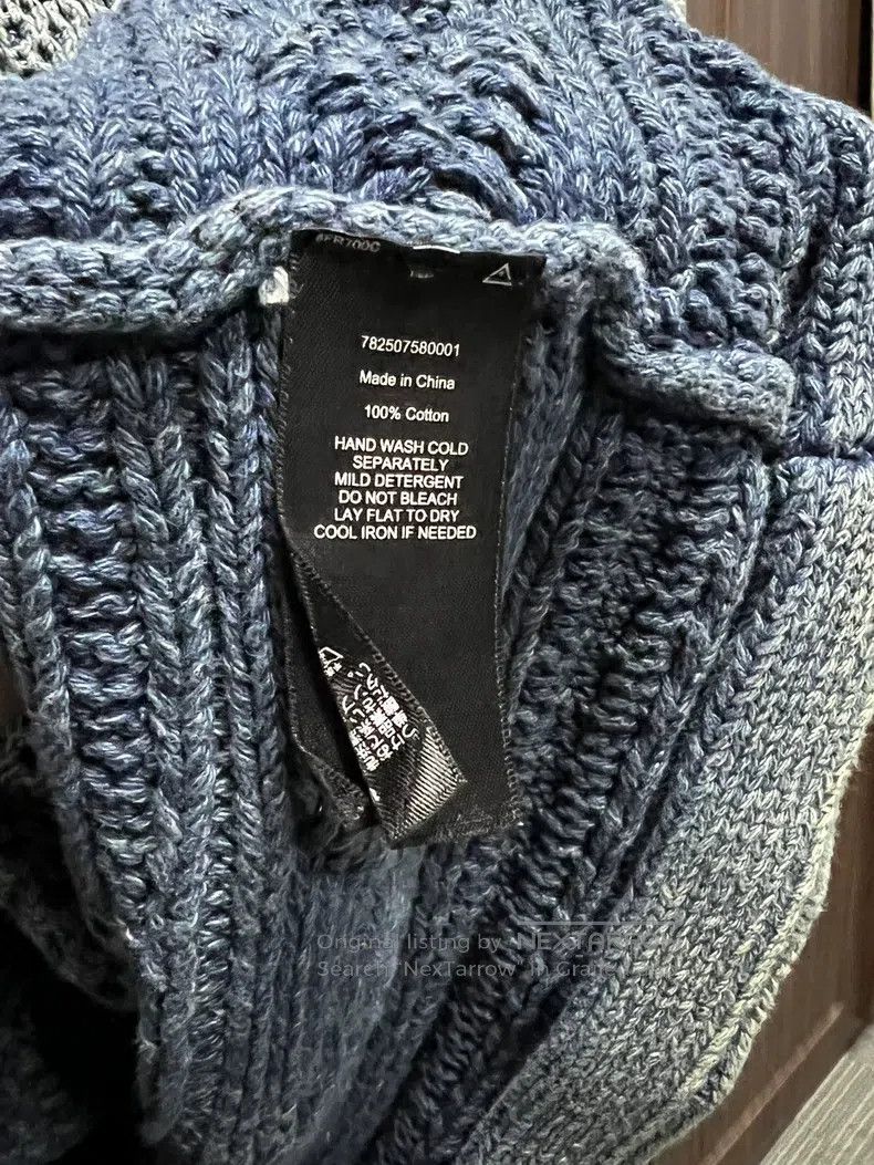 RRL Ralph Lauren RRL Ralph Lauren Corroded water washed blue dyed knitted j Size US L / EU 52-54 / 3 - 6 Thumbnail