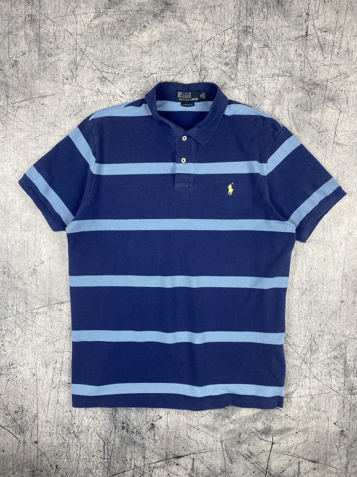 Polo Ralph Lauren Vintage Ralph Lauren Striped Polo Shirt Size US XL / EU 56 / 4 - 2 Thumbnail
