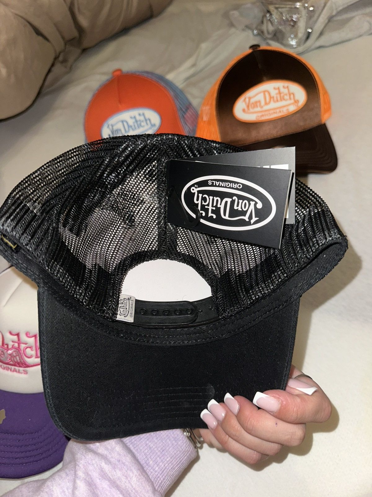 Von Dutch Von Dutch Trucker Hat Red Check / Black Size ONE SIZE - 2 Thumbnail