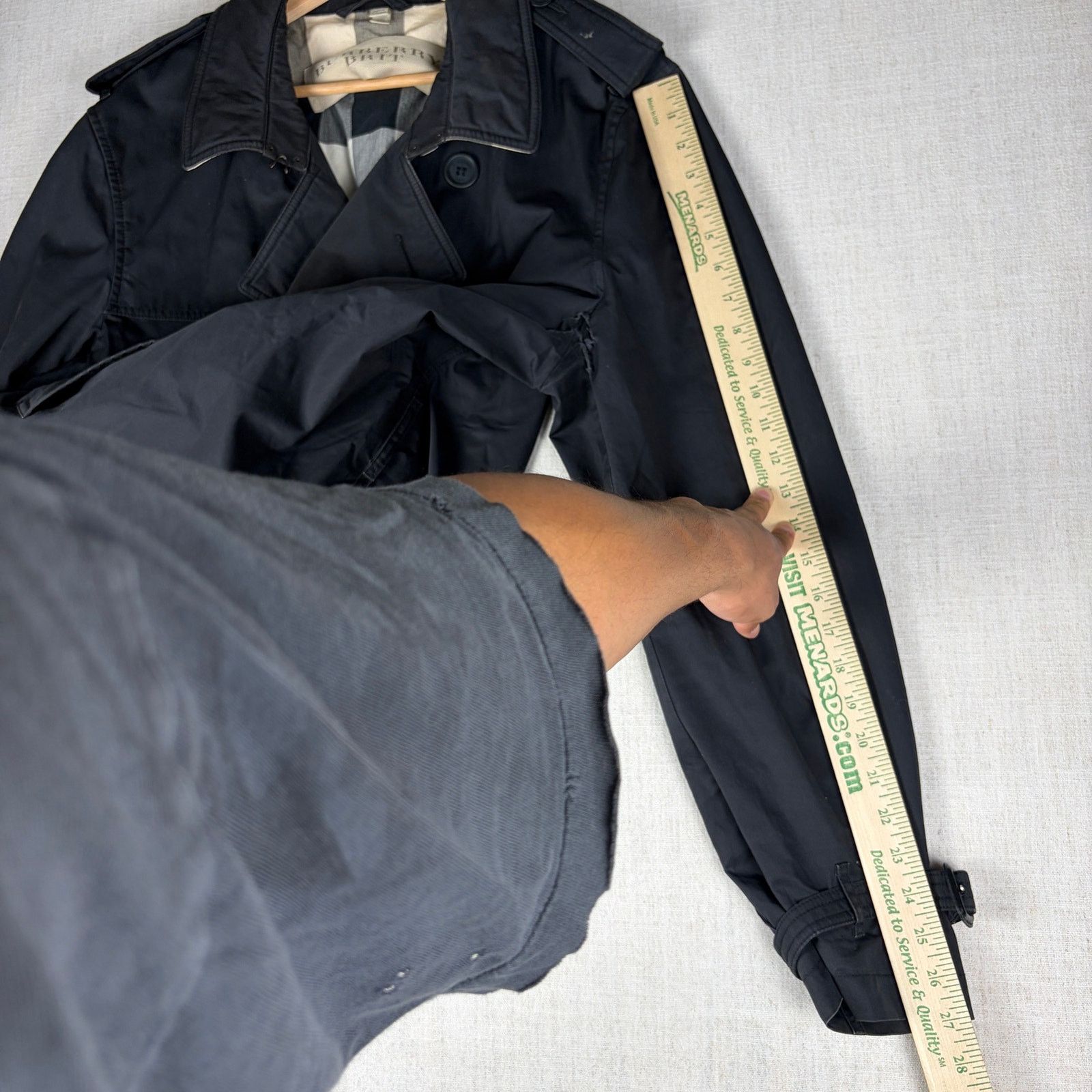 Burberry Burberry Brit Nova Check Double Breasted XXL Trench Coat Size US XXL / EU 58 / 5 - 16 Thumbnail