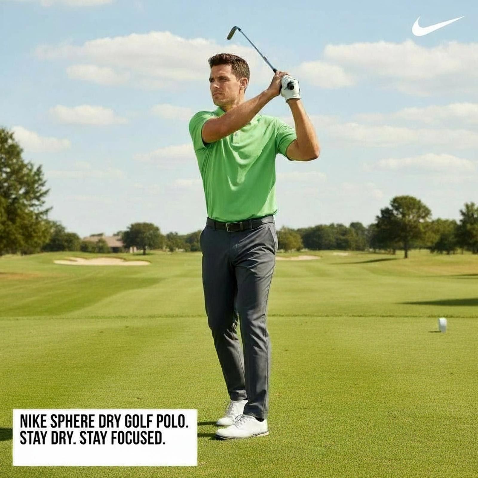 Nike Nike Sphere Dry Golf Polo Shirt - Men's Large, Green Size US L / EU 52-54 / 3 - 2 Thumbnail