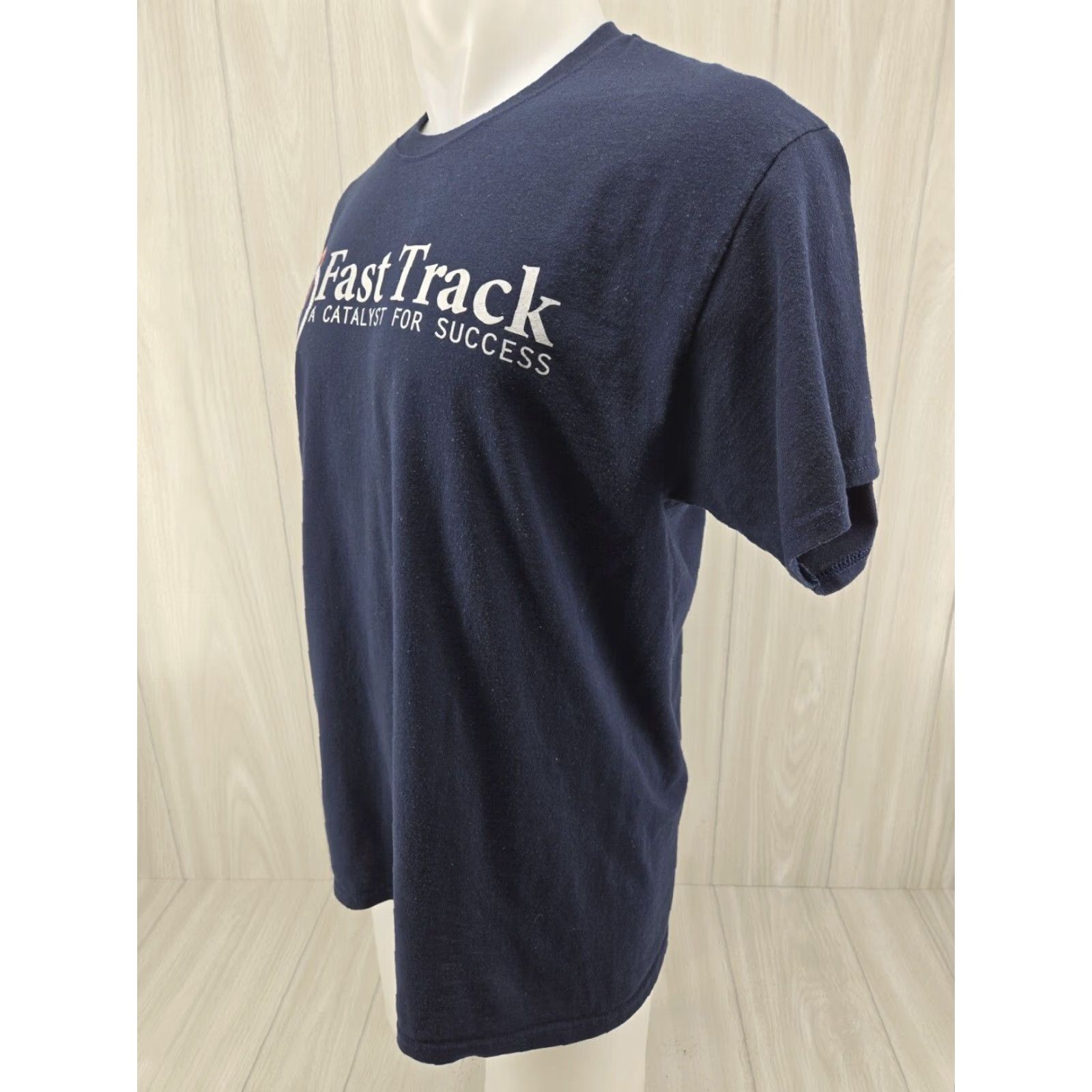 Gildan Wallace State Community College AL Fast Track Shirt Mens Large Blue Gildan Ultra Cotton T-Shirt Short Sleeve Crew Neck Solid/Blue Size US L / EU 52-54 / 3 - 2 Thumbnail