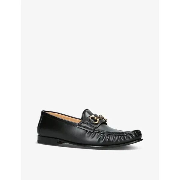 Brunello Cucinelli o1w1db10725 Leather Buckle Loafer in Black Size US 11 / EU 44 - 2 Thumbnail