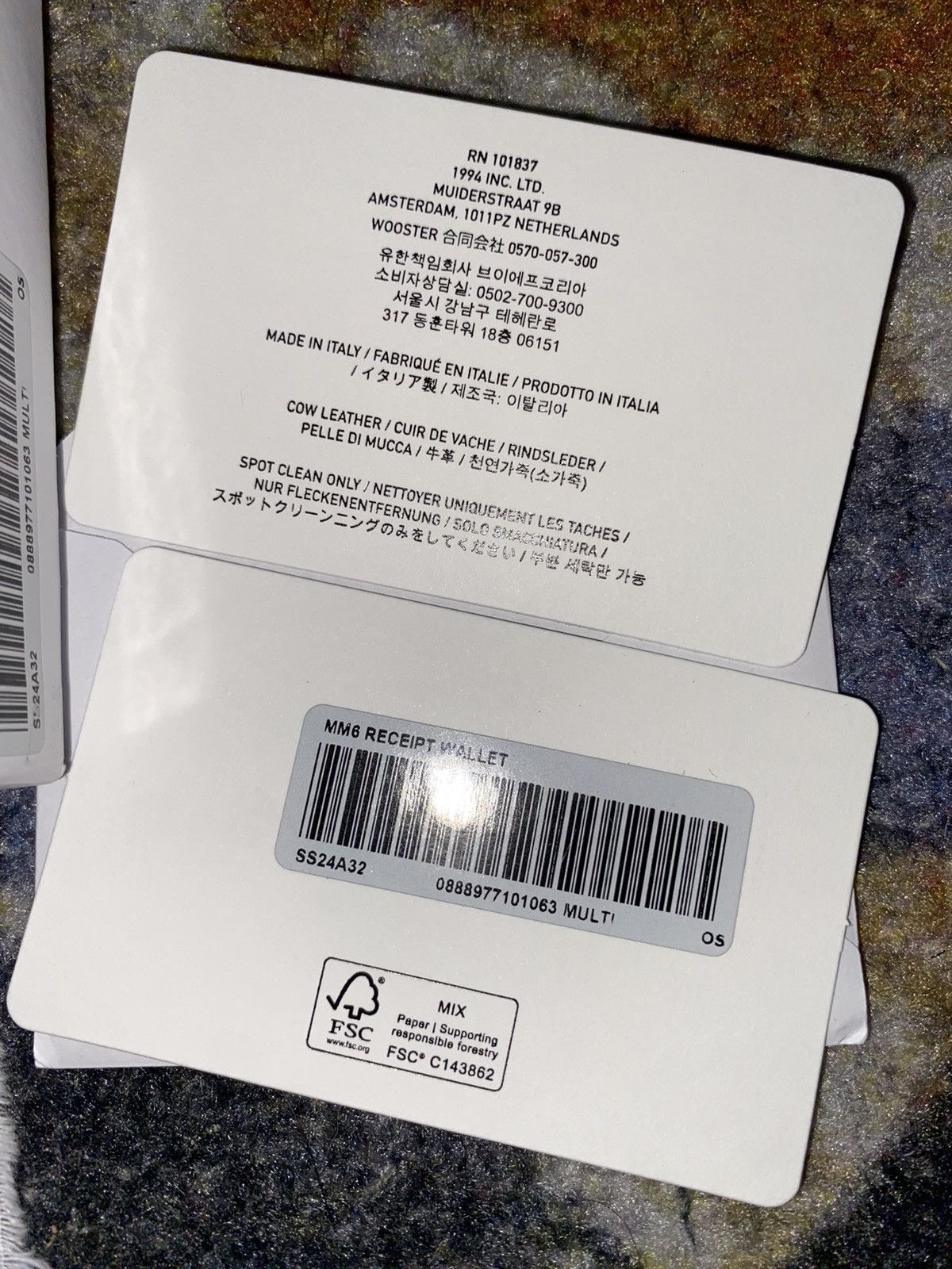 Supreme Supreme MM6 Maison Margiela Receipts Wallet | Grailed