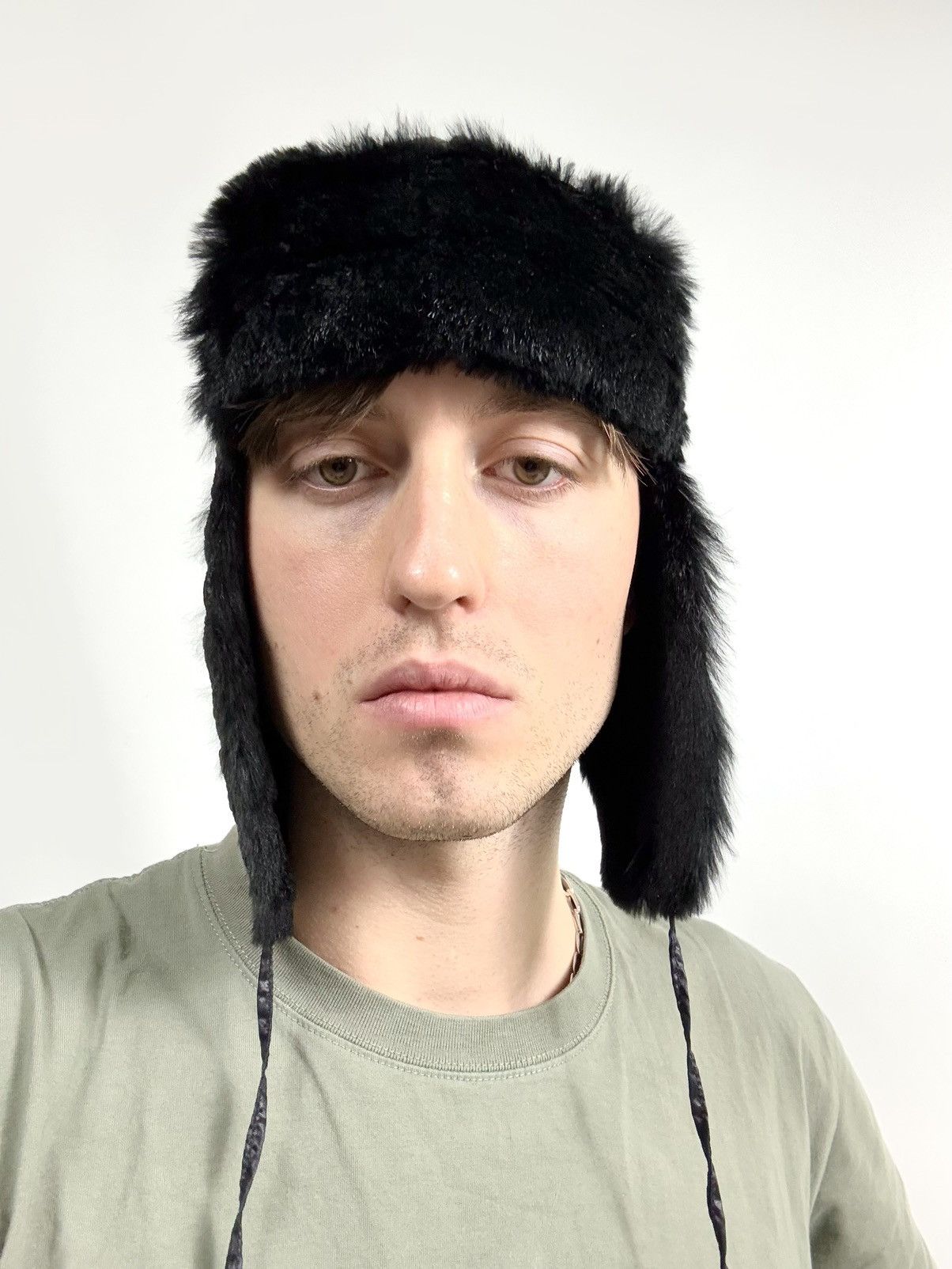 Fendi Fendi Fur FF Monogram Nylon Chapka Hat Size ONE SIZE - 3 Thumbnail