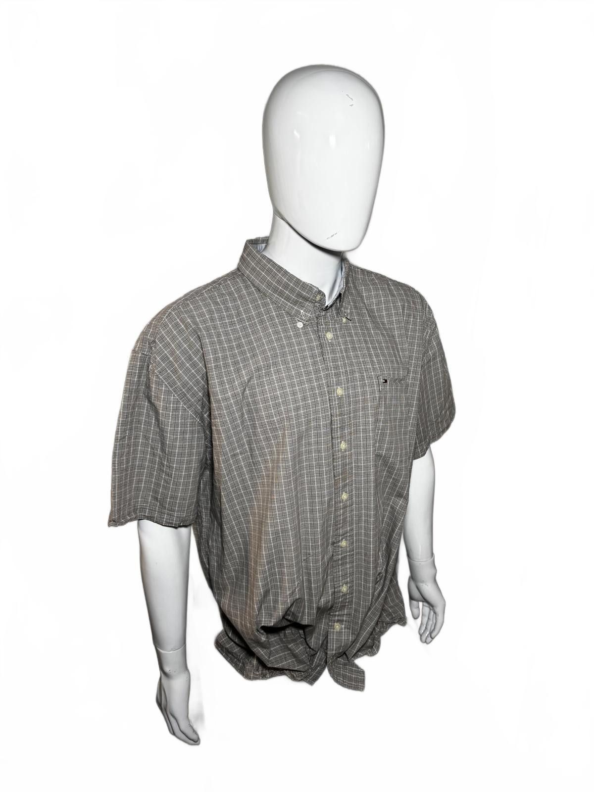 Tommy Hilfiger Tommy Hilfiger Short Sleeve Plaid Shirt Size US XXL / EU 58 / 5 - 3 Thumbnail