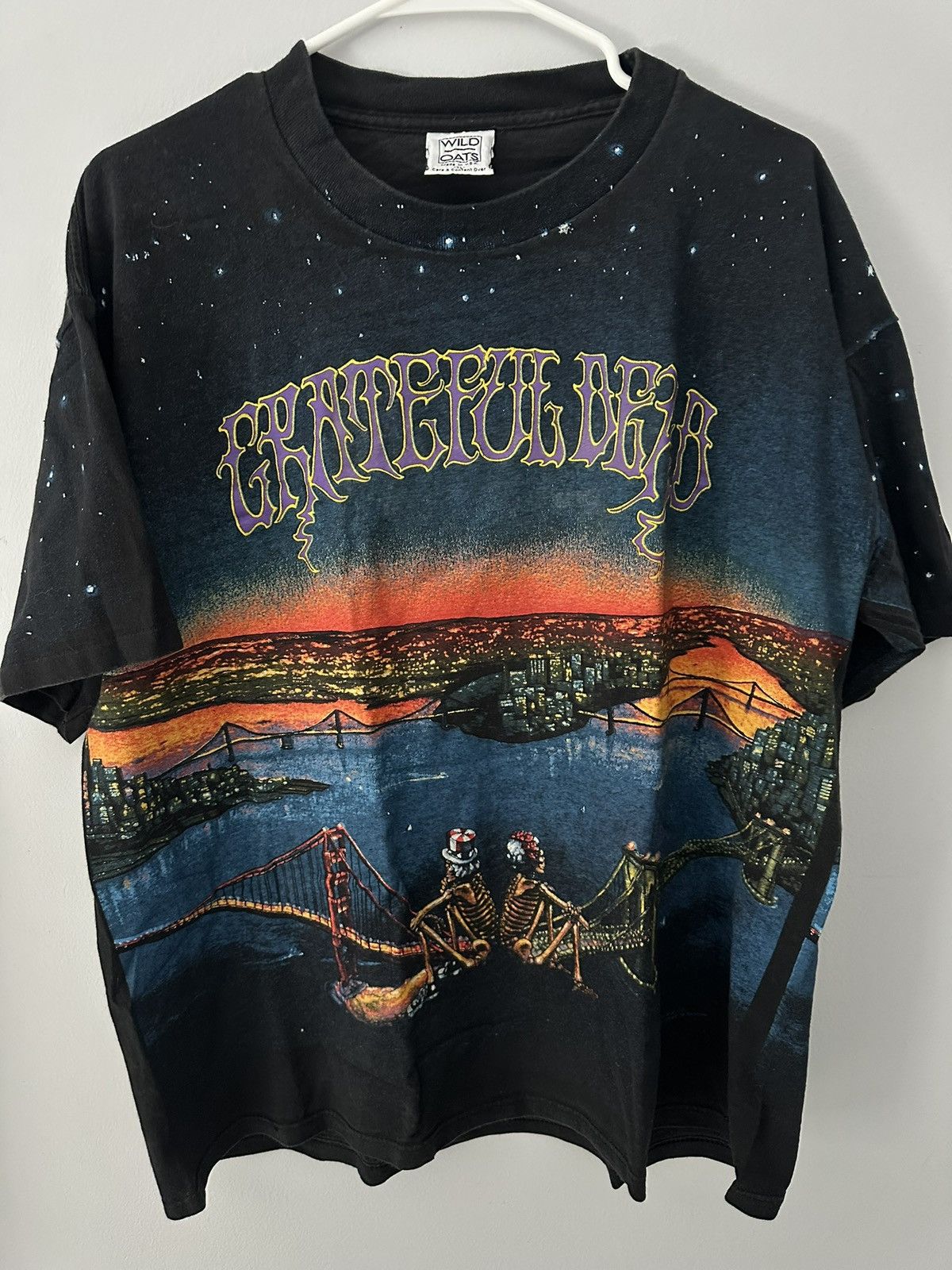Other 1990s Grateful Dead XL Golden Gate Skeleton SF Skyline Tee Size US XL / EU 56 / 4 - 3 Thumbnail