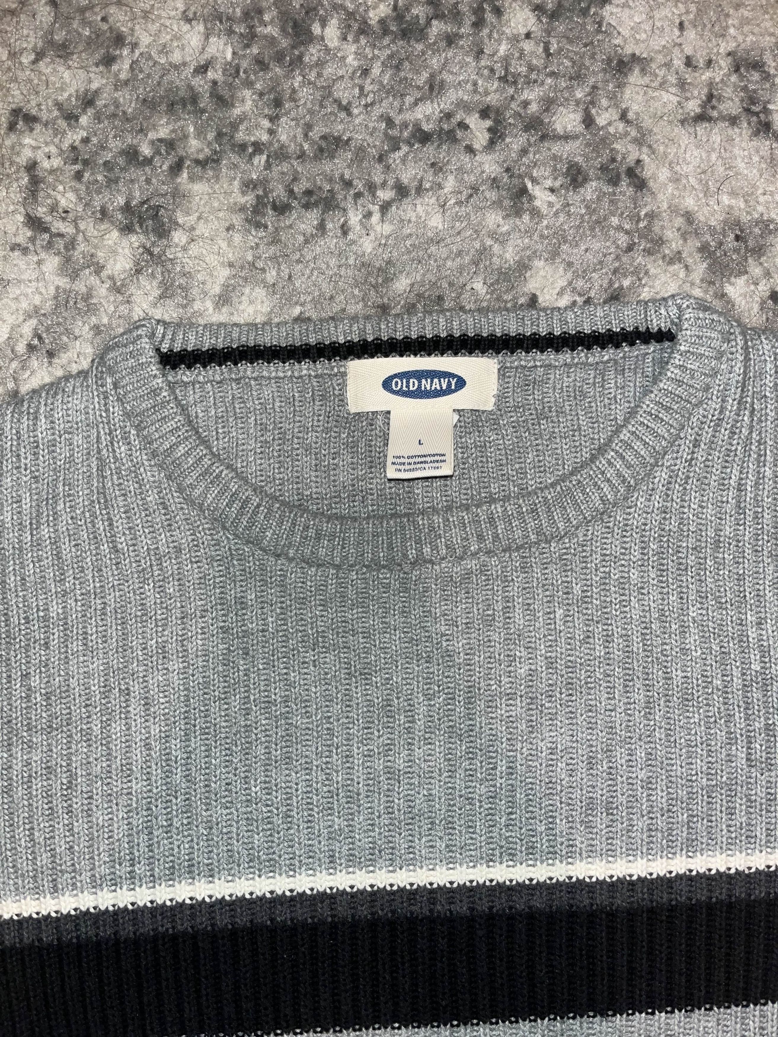 Old Navy Y2K Old Navy Stripe Knit Sweater Size US L / EU 52-54 / 3 - 4 Thumbnail